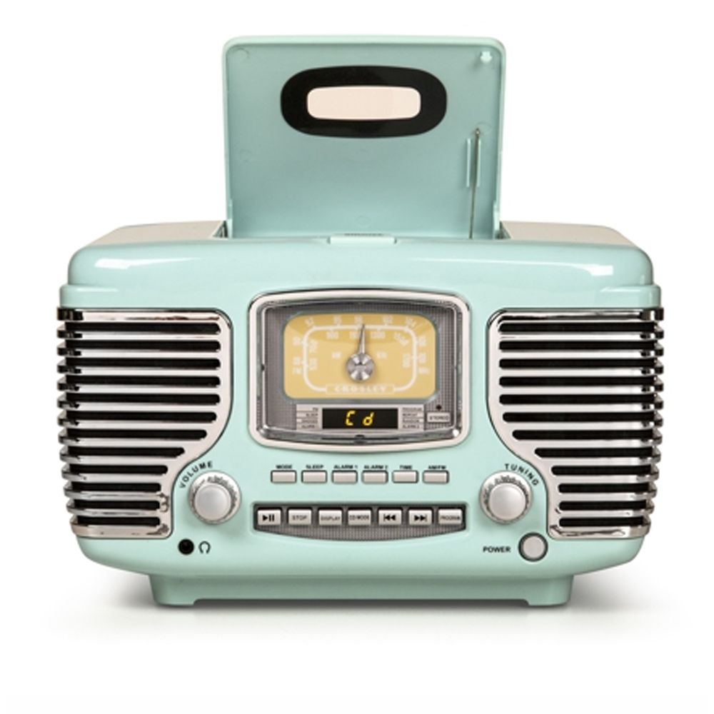 NEW Crosley CR612BAB Corsair CD Player/Radio Speaker with Bluetooth